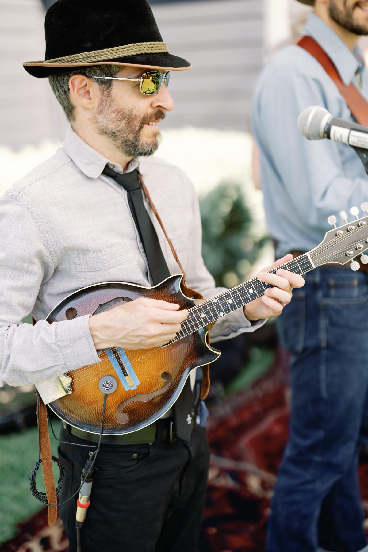 BJ Lazarus performing on mandolin